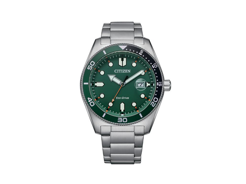 Reloj de Cuarzo Citizen OF, Verde, 43 mm, 10 atm, AW1768-80X