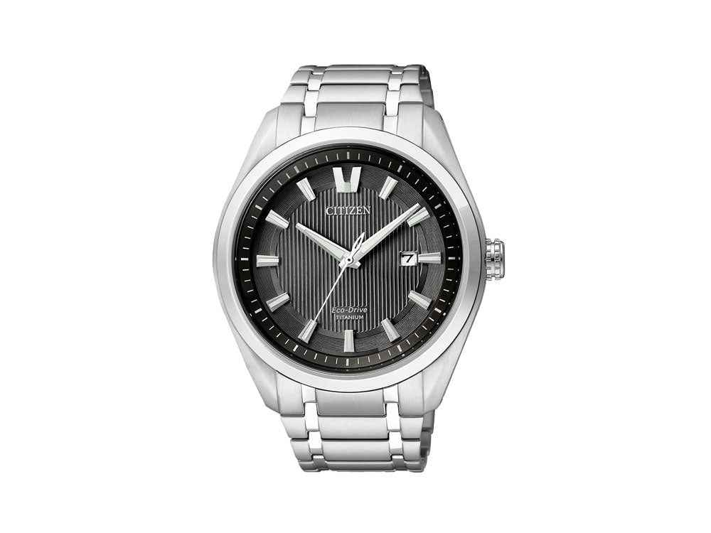 Reloj de Cuarzo Citizen Super Titanium, Eco Drive, 42 mm, Negro, AW1240-57E
