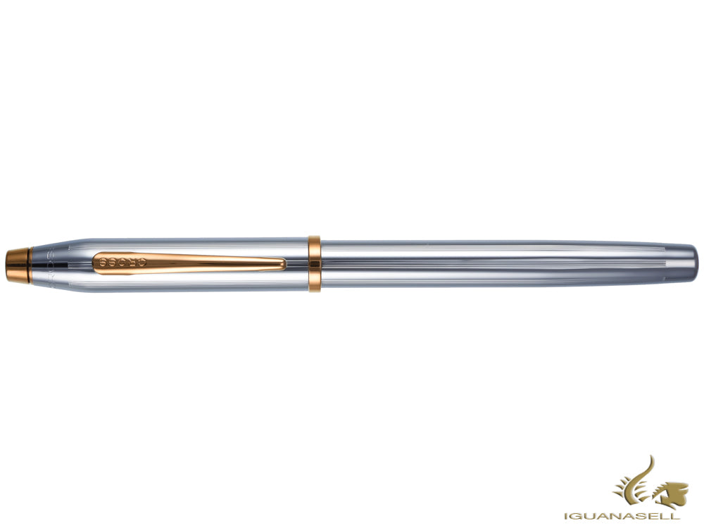 Pluma Estilográfica Cross Century II Medalist, Cromo, Bañado en Oro 23K