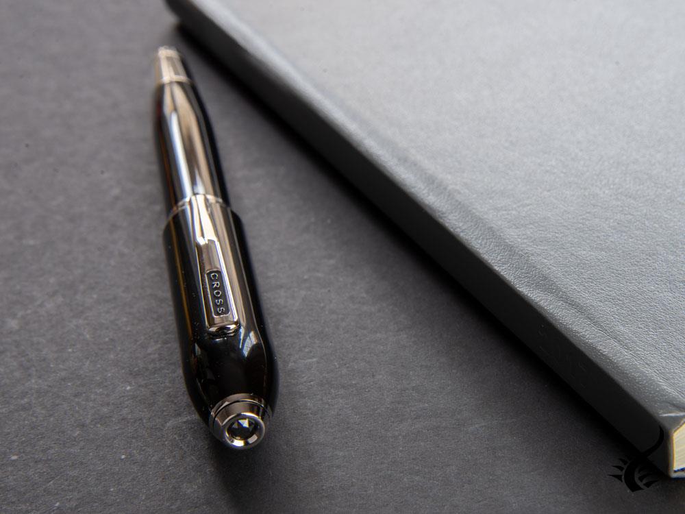 Pluma Estilográfica Cross Peerless 125, Laca, Negro, Pulido, AT0706-1