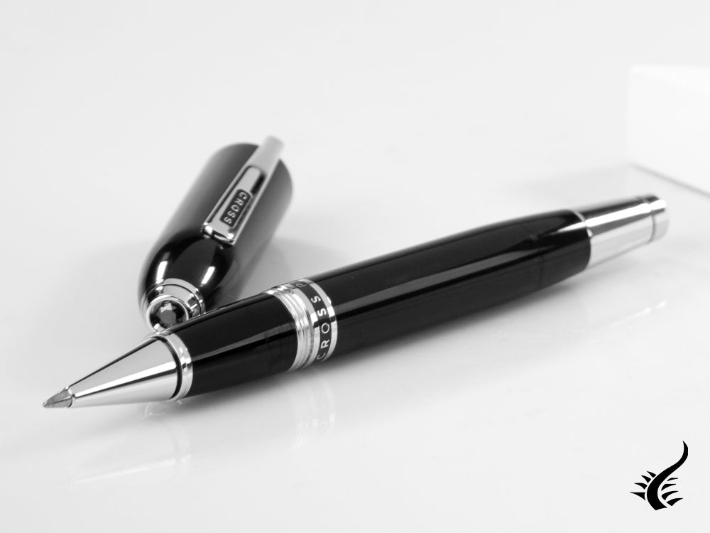 Roller Cross Peerless 125, Laca, Negro, Adornos en platino, Pulido, AT0705-1