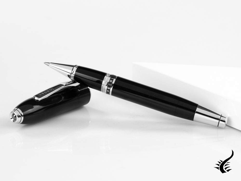 Roller Cross Peerless 125, Laca, Negro, Adornos en platino, Pulido, AT0705-1