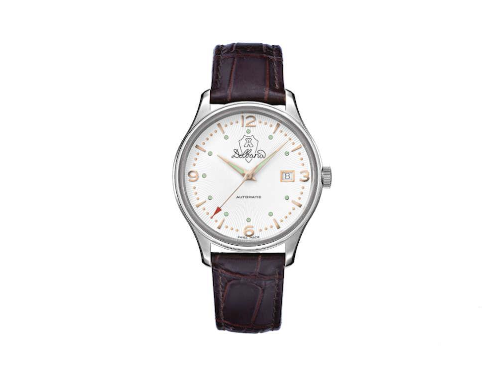Reloj Automático Delbana Classic Della Balda, 40 mm, Blanco. 41603.722.6.018