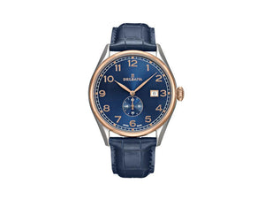 Reloj de Cuarzo Delbana Classic Fiorentino, Azul, 42 mm, Piel, 53601.682.6.042