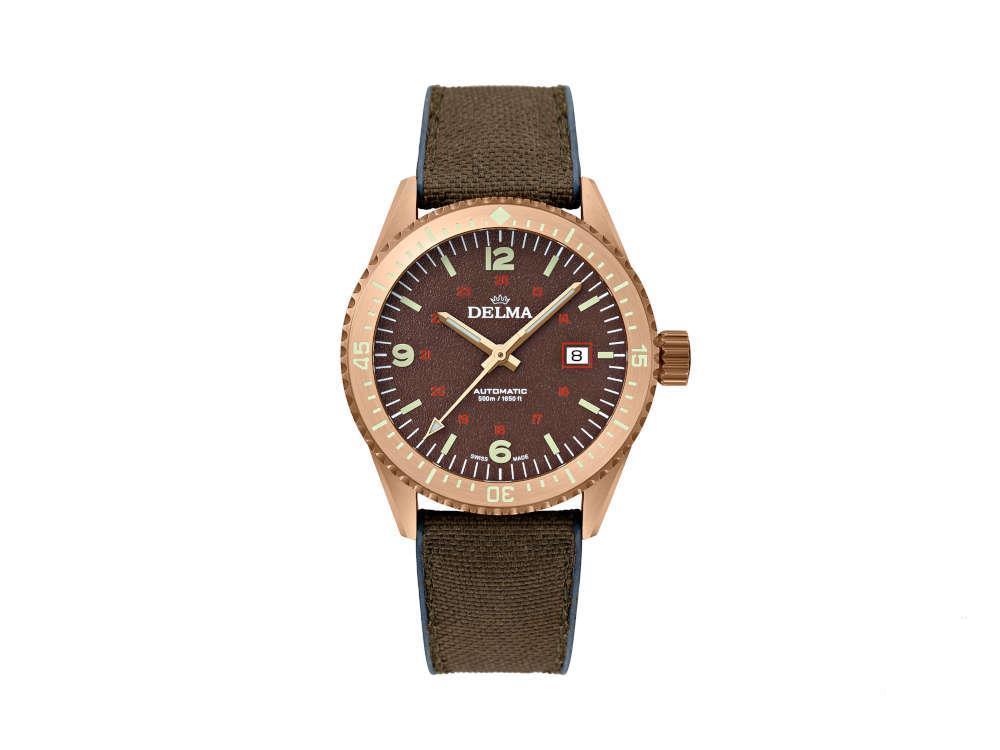 Reloj Automático Delma Cayman Bronze, 42 mm, Edición Limitada, 31601.726.6.104