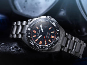 Reloj Automático Delma Diver Shell Star, Titanio, Negro, 41 mm, 32701.750.6.031