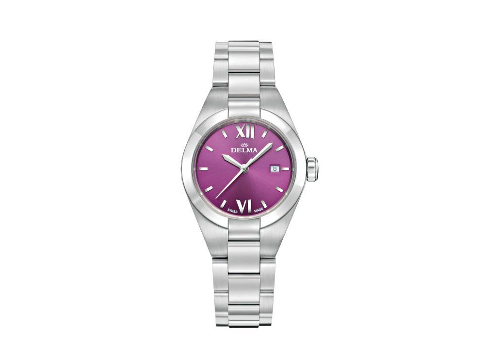 Reloj de Cuarzo Delma Elegance Ladies Rimini, Violeta, 31mm, 41701.625.1.176