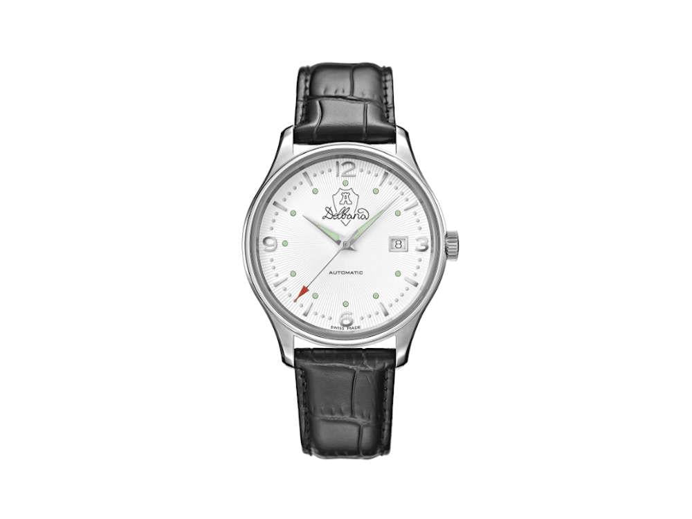 Reloj Automático Delbana Classic Della Balda, 40 mm, Blanco. 41603.722.6.014
