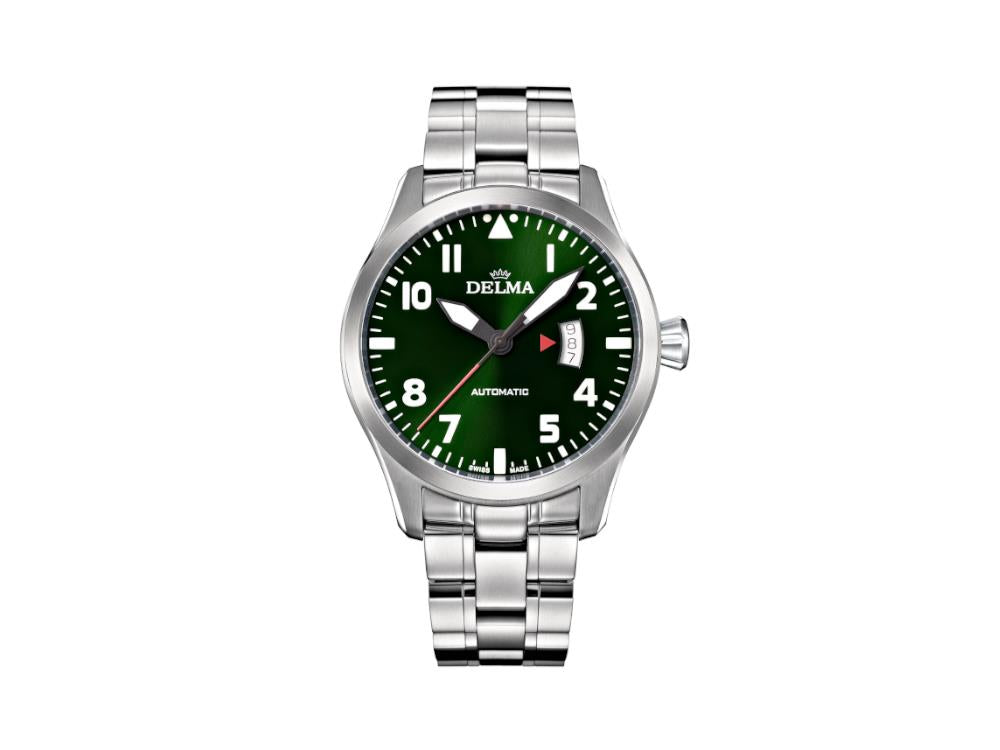 Reloj Automático Delma Aero Commander, Verde, 45 mm, 41702.570.6.149