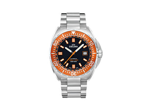 Reloj Automático Delma Diver Shell Star, Negro, 44 mm, 41701.670.6.151