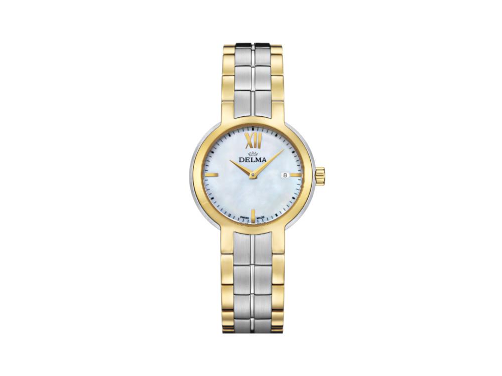 Reloj de Cuarzo Delma Elegance Ladies Marbella, Blanco, 30 mm, 52701.603.1.516