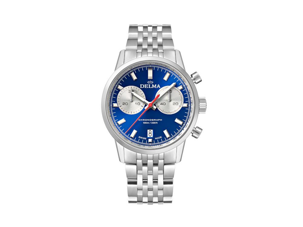 Reloj de Cuarzo Delma Racing Continental, Azul, 42 mm, 41701.704.6.041