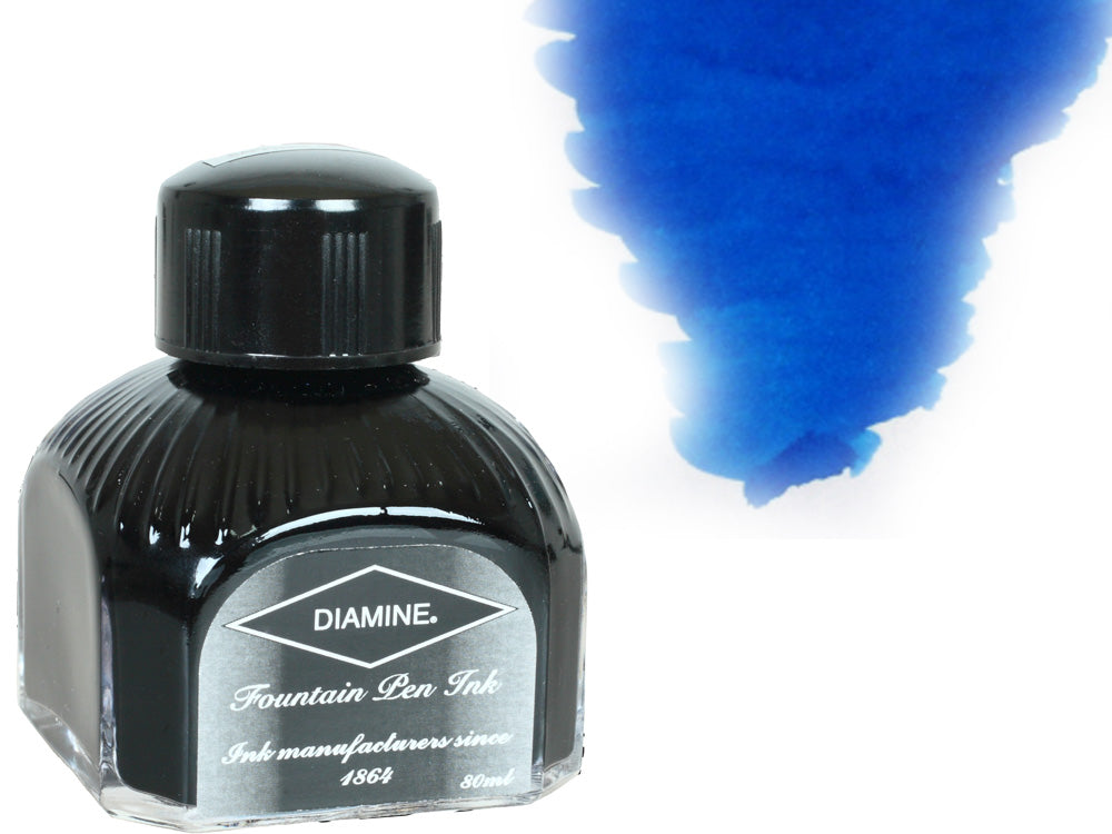 Tintero Diamine, 80ml., Florida Blue, Cristal italiano