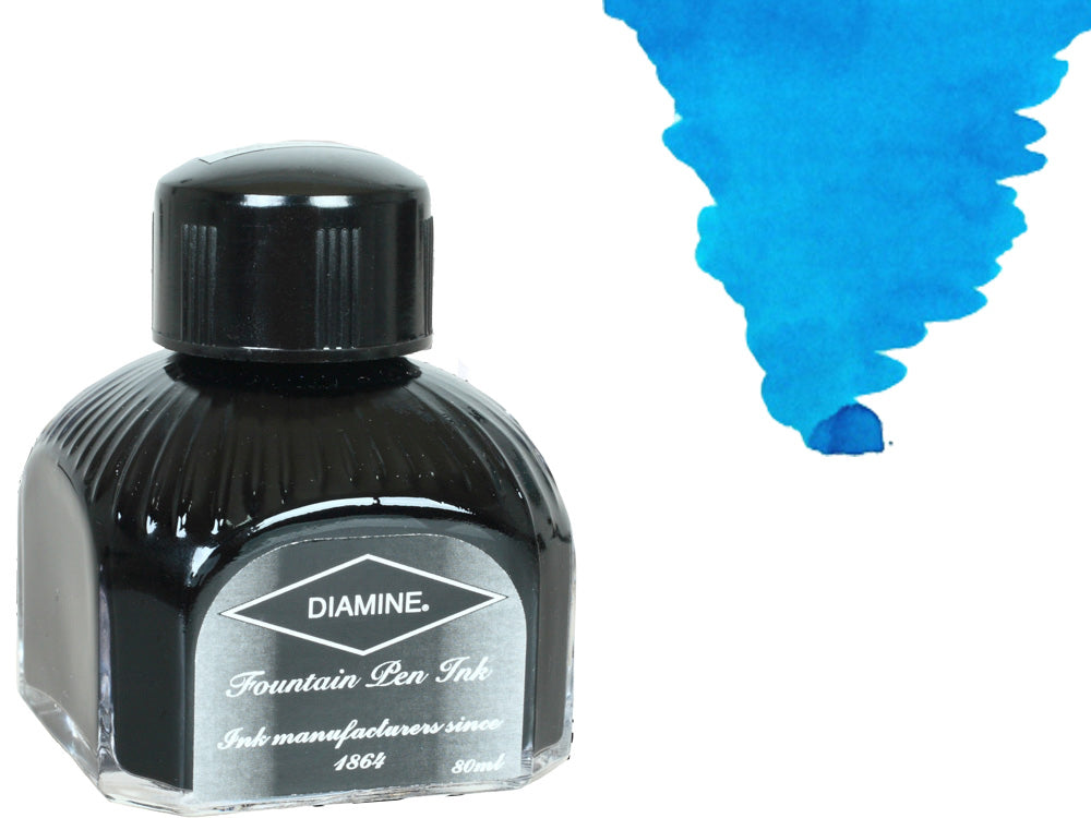 Tintero Diamine, 80ml., Havasu Turquoise, Botella de cristal italiano