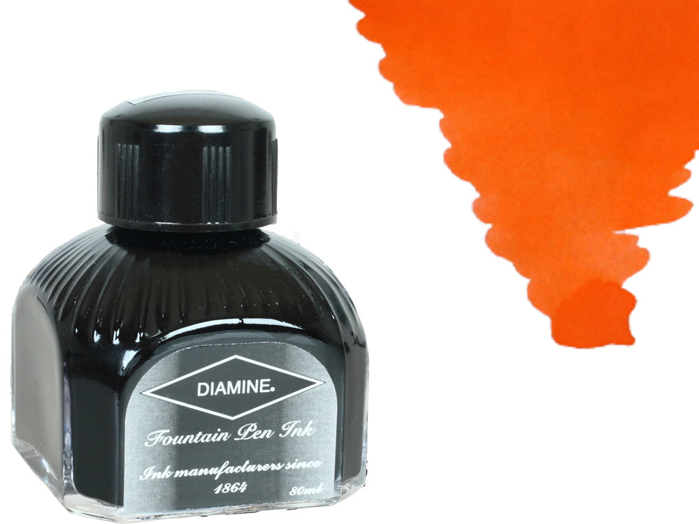Tintero Diamine, 80ml., Peach Haze, Botella de cristal italiano