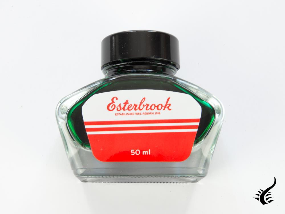 Tintero Esterbrook Evergreen, Verde, 50ml, Cristal, EINK-EVERGREEN