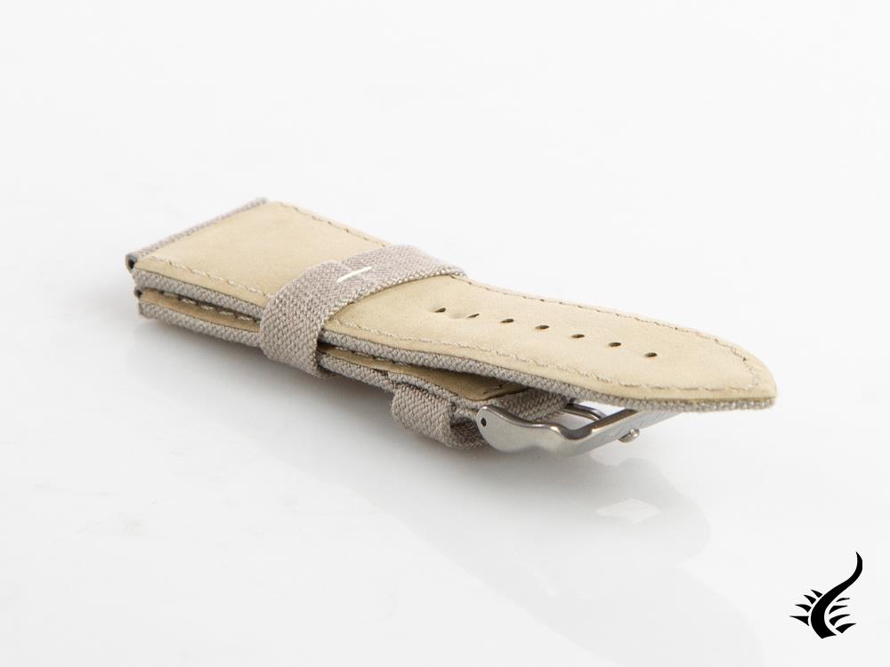 Glycine, Correa textil, 24mm, Gris, CBIGGR-24