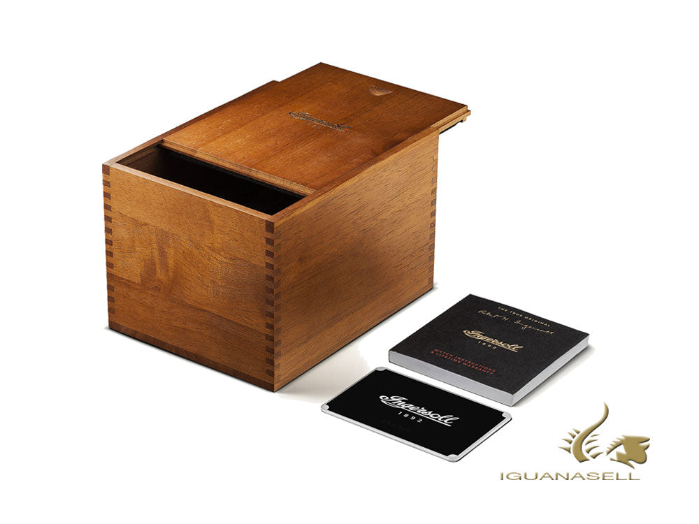 Reloj Automático Ingersoll Director, 46 mm, Oro rosa, Blanco, Piel, I08101