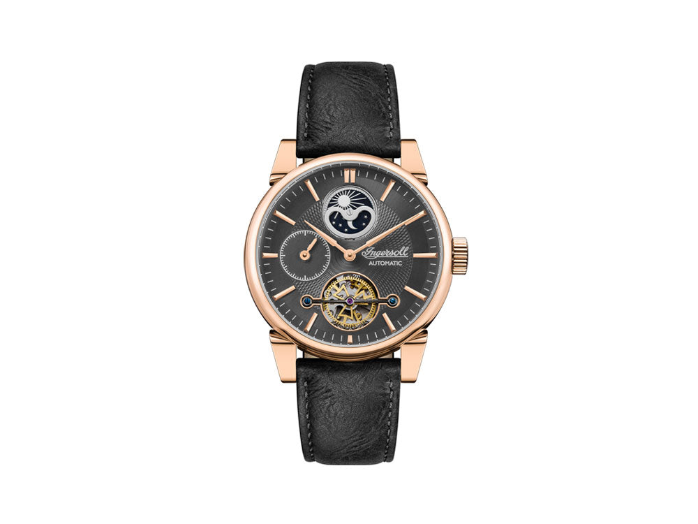 Reloj Automático Ingersoll Swing, 45 mm, Oro Rosa, Antracita, Fase lunar, I07502