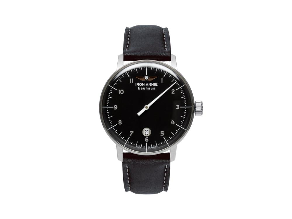 Reloj de Cuarzo Iron Annie Bauhaus, Negro, 40 mm, Día, 5042-2