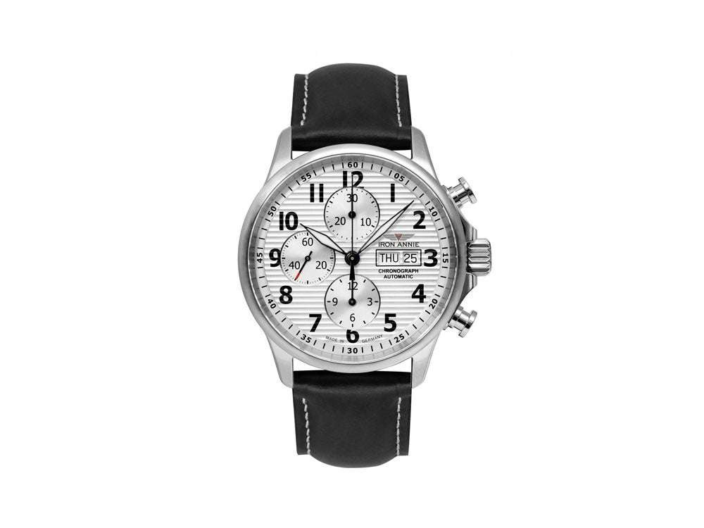 Reloj Automático Iron Annie Wellblech, Plata, 42 mm, Día y fecha, 5818-1