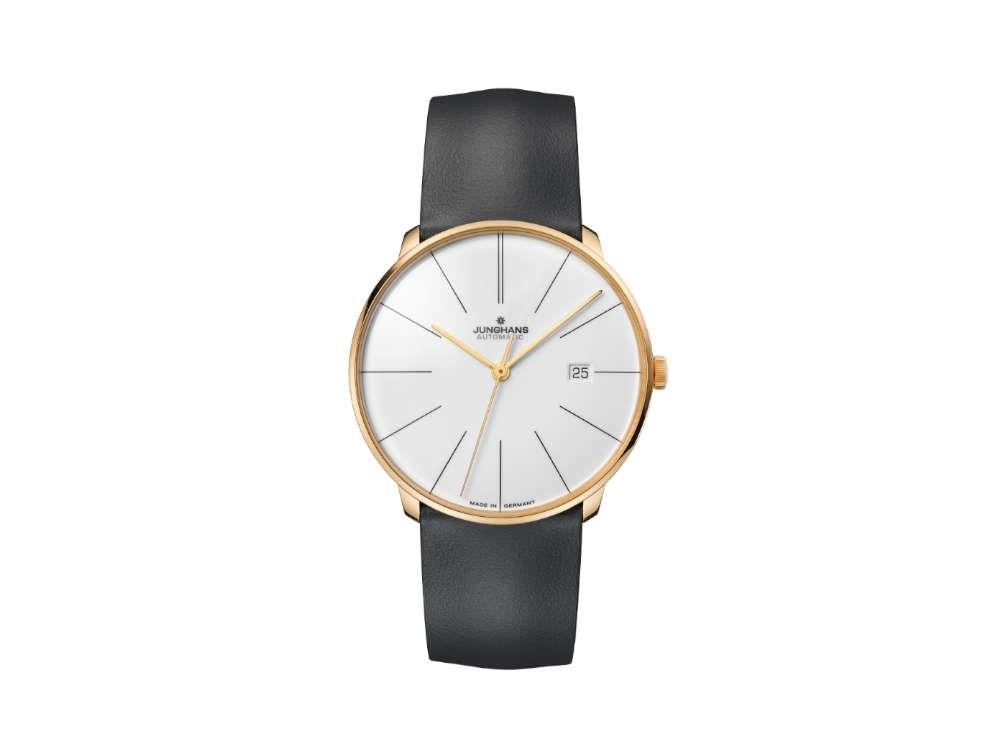 Reloj Automático Junghans Meister Fein, PVD Oro, 39.5 mm, Blanco, 027/7150.00