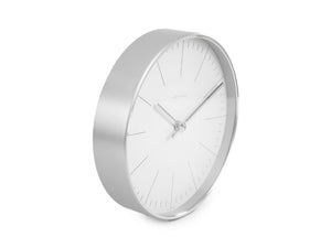 Junghans Max Bill Wall Clock, Aluminio, 22 cm, Blanco, 367/6049.00