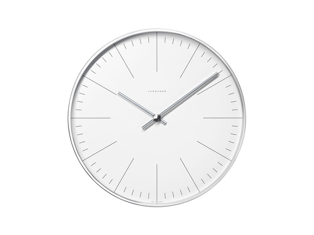 Junghans Max Bill RC Wall Clock, Aluminio, Blanco, 374/7002.00