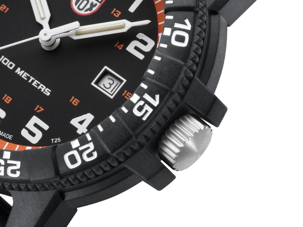 Reloj de Cuarzo Luminox Sea Turtle, Naranja, CARBONOX™, 44 mm, XS.0329.1