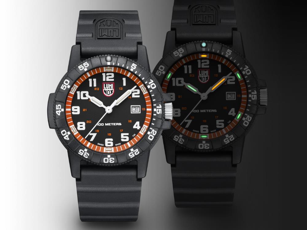 Reloj de Cuarzo Luminox Sea Turtle, Naranja, CARBONOX™, 44 mm, XS.0329.1