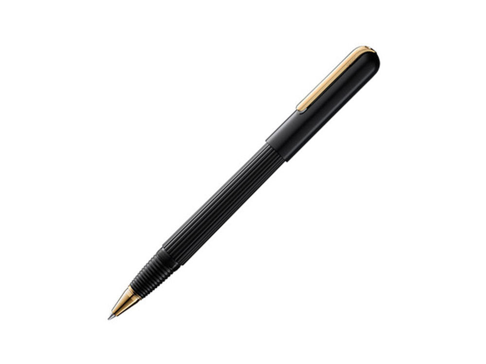 Roller Lamy Imporium, PVD, Guilloche, Adornos en oro, Negro, 1227951