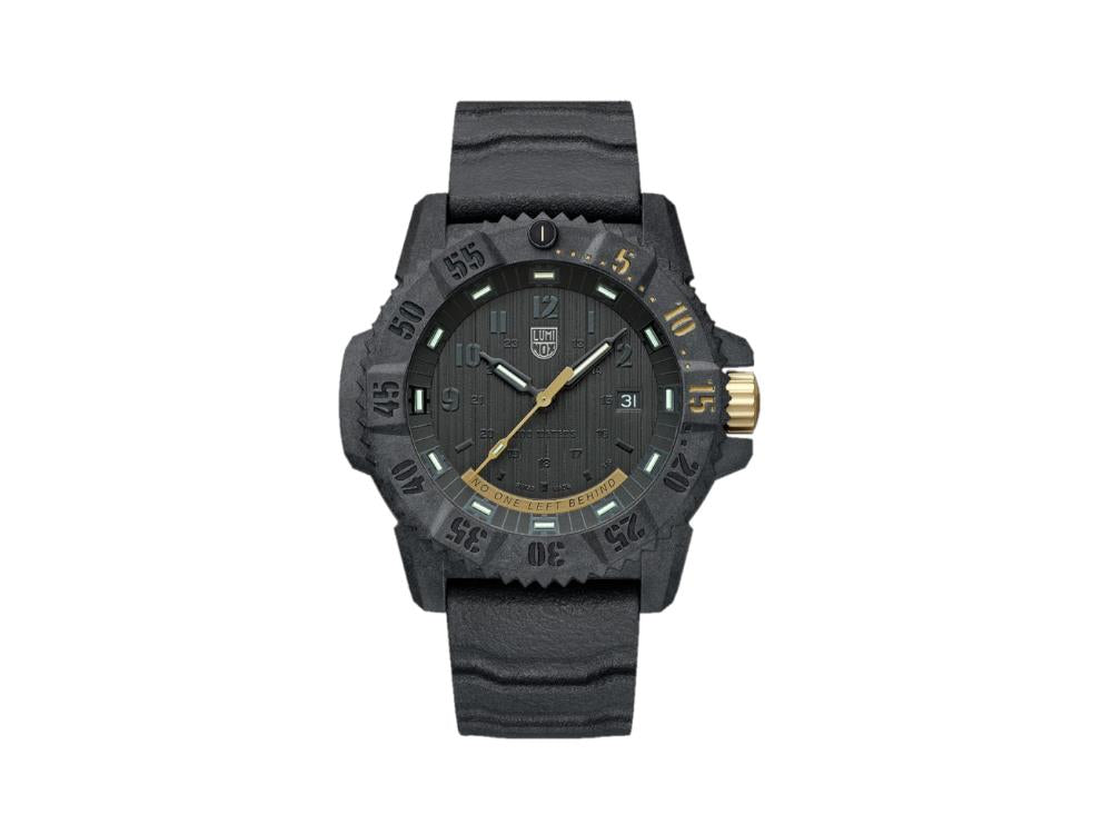 Reloj de Cuarzo Luminox Master Carbon Seal, Negro, 46 mm, XS.3805.NOLB.SET