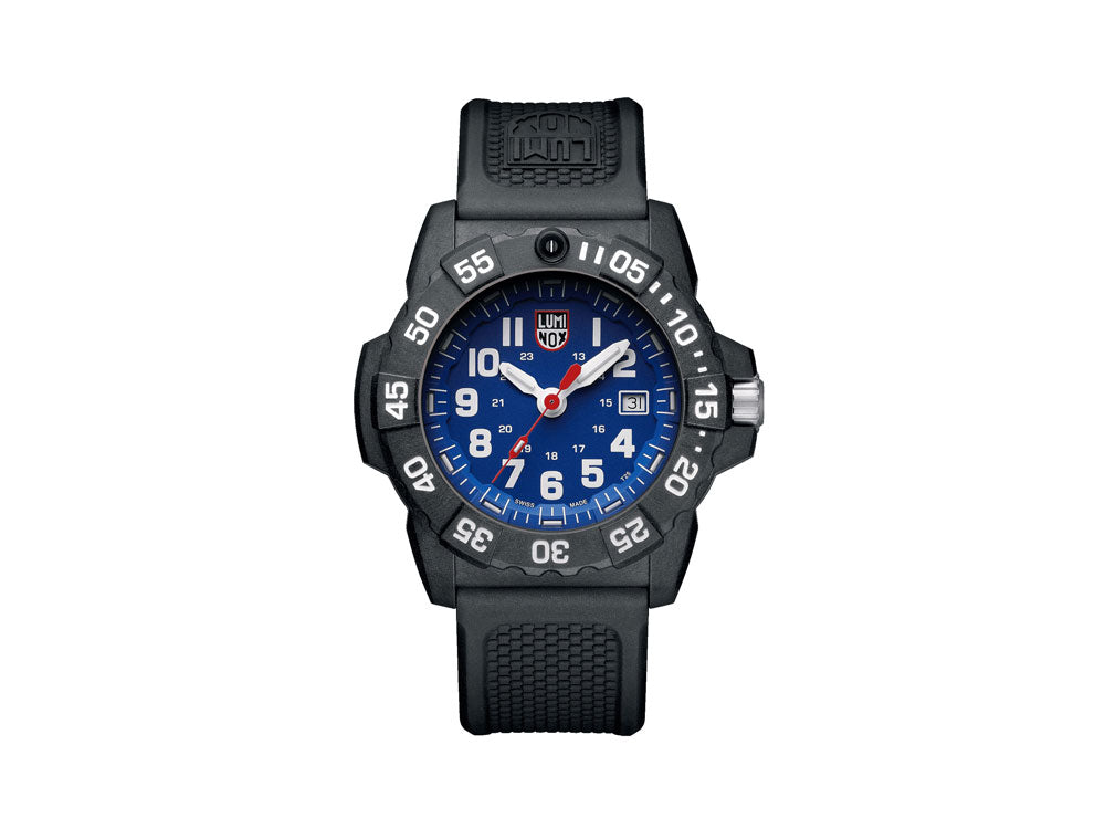 Reloj de cuarzo Luminox Sea Navy Seal 3503, Azul, Carbono, 45mm, 20 atm