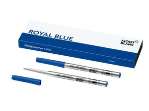 Recarga de bolígrafo 2x1 Montblanc, Azul Royal, Fino, 128213