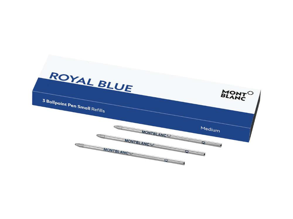 Recarga de bolígrafo 3x1 Montblanc, Azul Royal, Medio, 128223