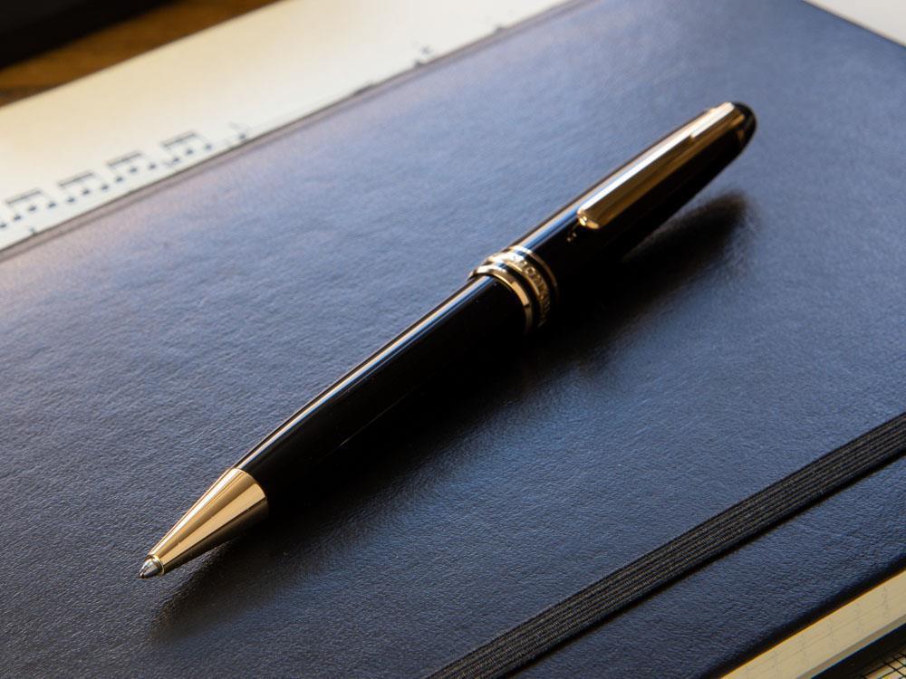 Bolígrafo Montblanc Meisterstück Classique, Adornos en oro, 132453