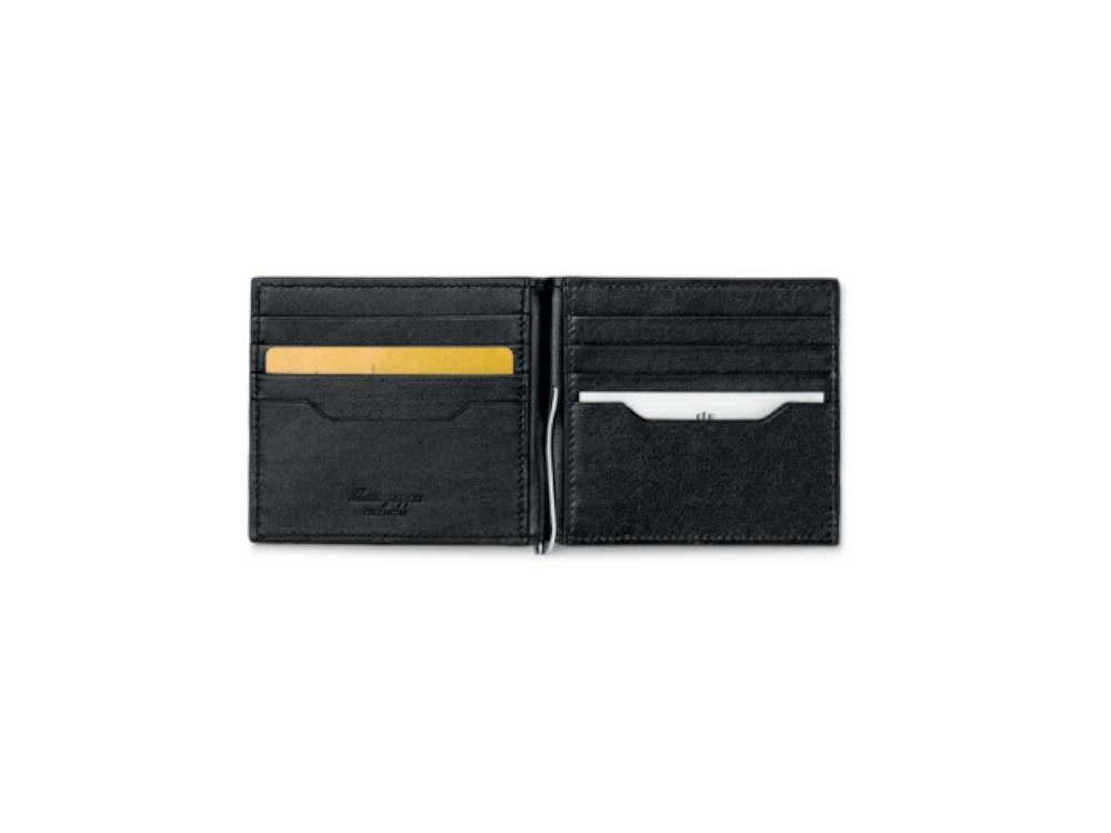 Monedero Clip Montegrappa Signet Series, Negro, Piel, IC00WA02