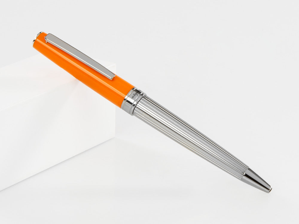 Bolígrafo Montegrappa Armonia Duetto, Acero, Naranja, ISA1MBAO