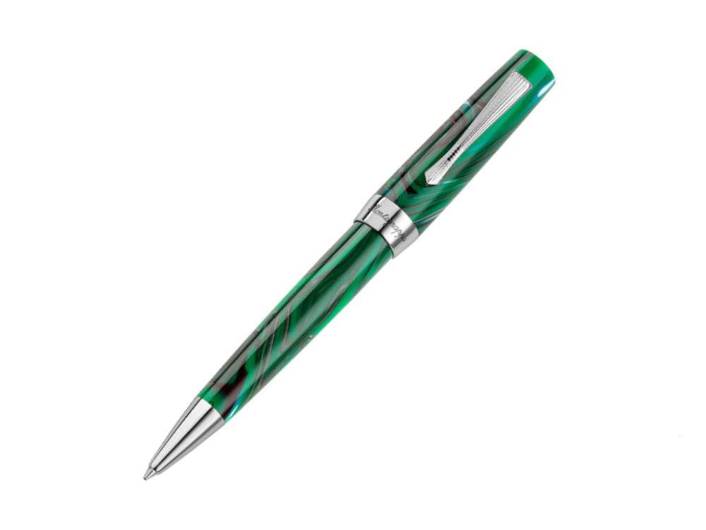 Bolígrafo Montegrappa Elmo 02 Cortina, Resina, Acero Inoxidable, ISE2RBAG,