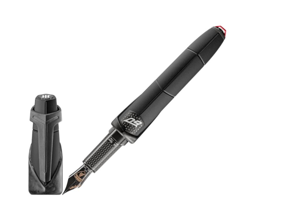 Pluma Montegrappa Automobili Lamborghini 60°Nero Noctis, LE, ISLAN-UC