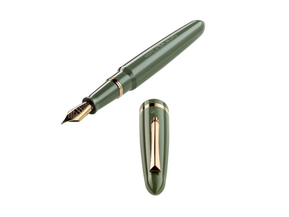 Estilográfica Montegrappa Venetia Lagoon, Verde, Acero, ISVEN-AG-2