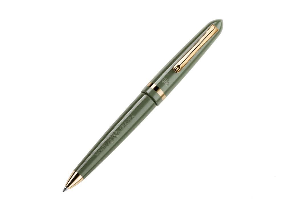 Bolígrafo Montegrappa Venetia Lagoon, Verde, PVD Oro, ISVENBAG-2