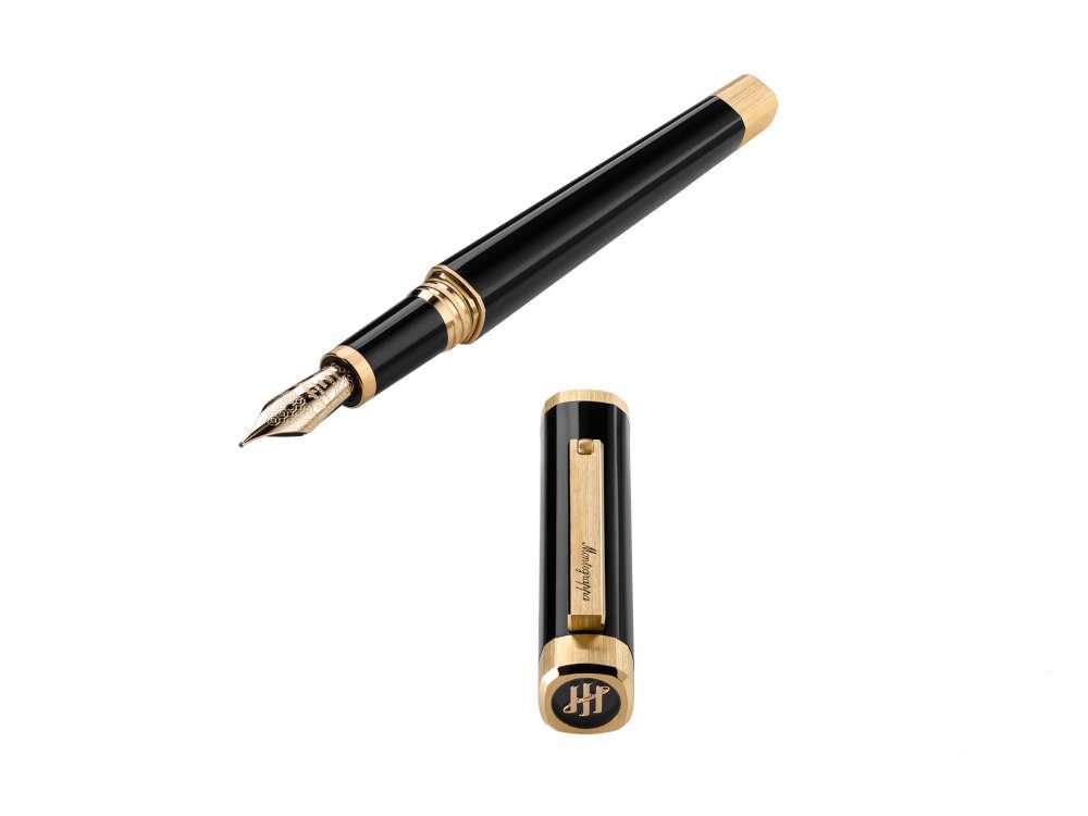 Pluma Estilográfica Montegrappa Quattro, PVD Oro, Oro 14k, ISZ4I-4Y