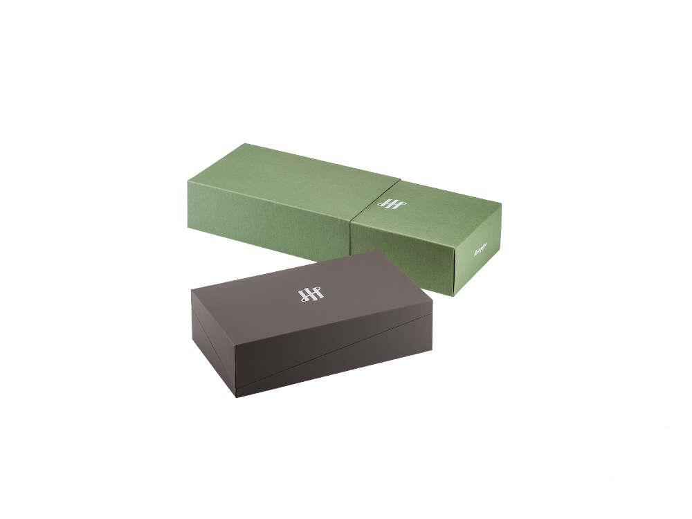 Bolígrafo Montegrappa Quattro, Adornos en paladio, Negro, ISZ4IBIP