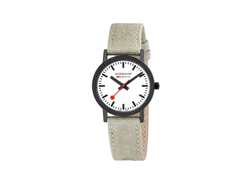 Reloj de Cuarzo Mondaine Classic, PVD, Blanco, 30mm, A658.30323.61SBG