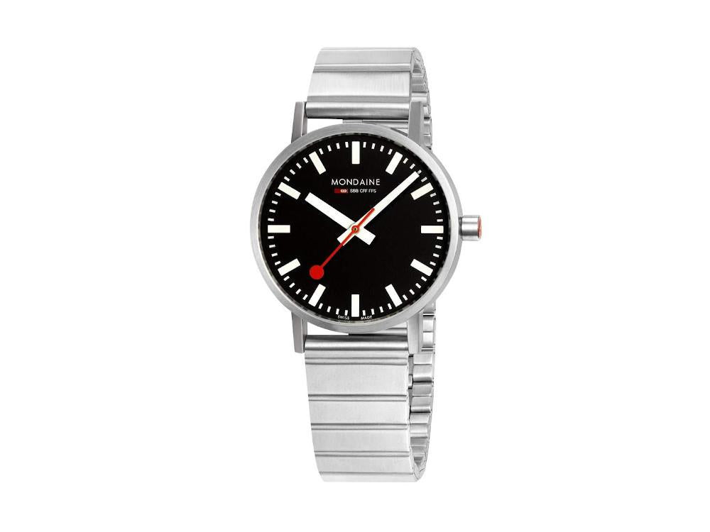 Reloj de Cuarzo Mondaine SBB Classic, Negro, 40 mm, A660.30360.16SBW