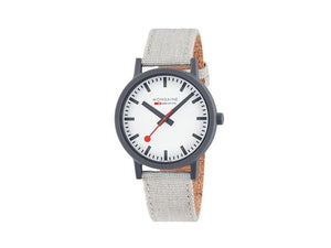 Reloj de Cuarzo Mondaine Essence Grey, Ecológico, Blanco, 41 mm, MS1.41111.LH