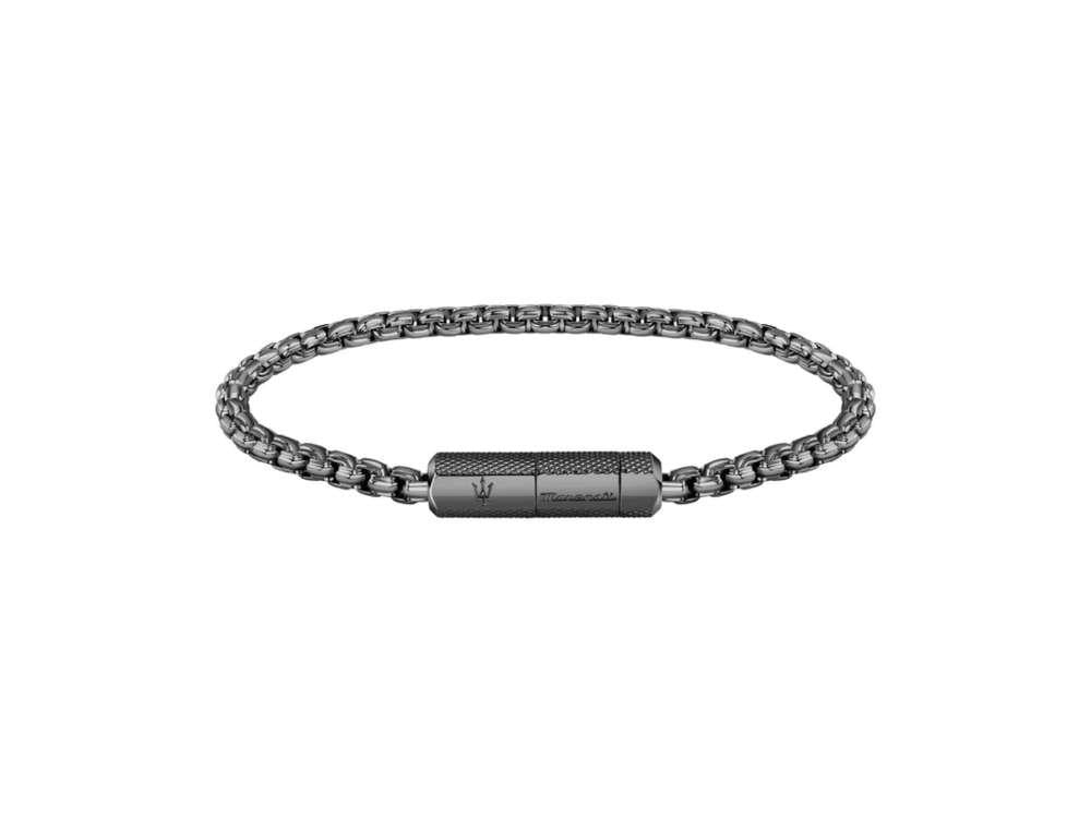 Pulsera Maserati Gioielli, Acero, Plata, PVD, JM223ATK23