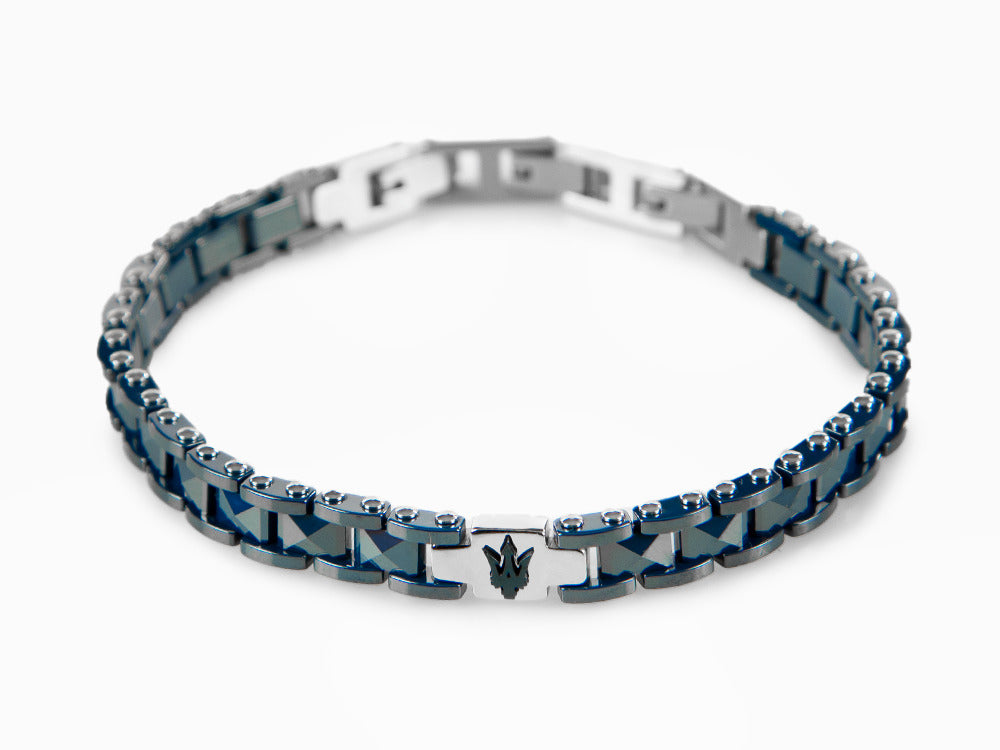 Pulsera Maserati Gioielli, Acero inoxidable, Azul, PVD, JM422ATZ14
