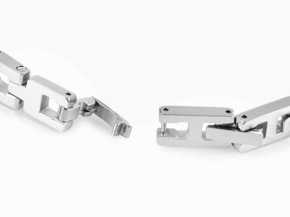 Pulsera Maserati Gioielli, Acero inoxidable, Plata, PVD, JM422ATZ16